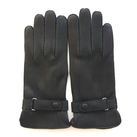 Men’s THADEÏ Gloves – Deerskin & Cashmere | André Poujade Gloves