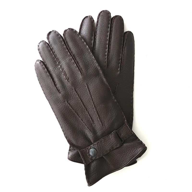 Men’s THADEÏ Gloves – Deerskin & Cashmere | André Poujade Gloves