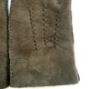 Gants en Cuir d'Agneau Lainé Olive Jivago.
