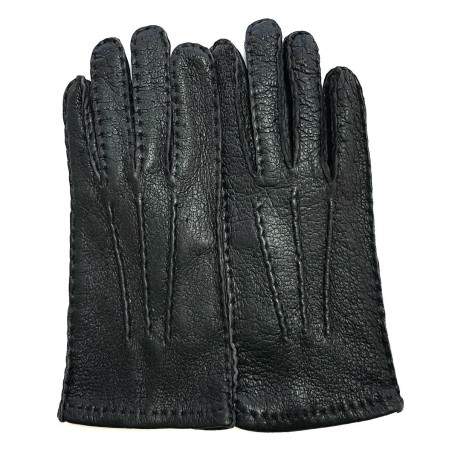 Men’s Joseph peccary silk linedleather gloves – Handsewn sport chic style