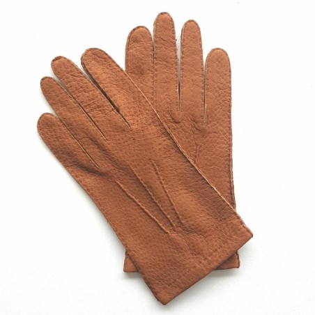 Men’s Joseph peccary alpaca linedleather gloves – Handsewn sport chic style