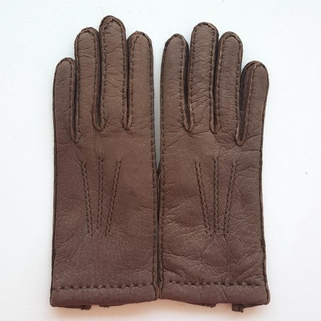 Women’s Léonie gloves in soft peccary leather – Handcrafted elegance