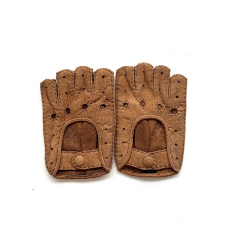 Women’s Maëlla peccary leather gloves – Handcrafted by André Poujade