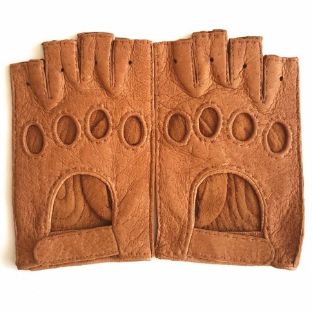 Women’s Marlène peccary leather gloves – Handcrafted by André Poujade