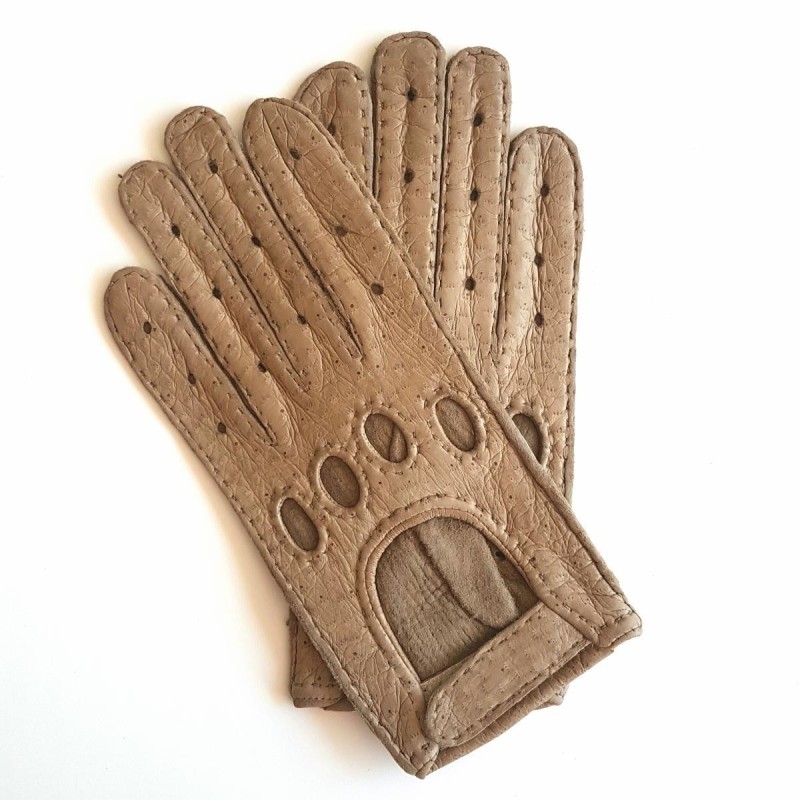 Women’s POMPEIA gloves in hand-stitched peccary leather – Poujade Gloves