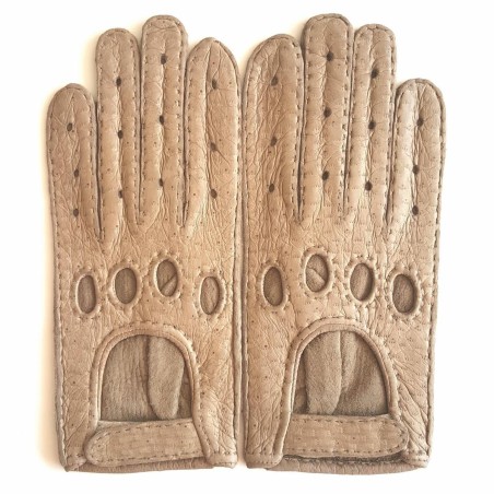 Women’s POMPEIA gloves in hand-stitched peccary leather – Poujade Gloves