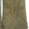 Gants en Cuir d'Agneau Lainé Kaki Jivago.