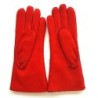 Gants en Cuir d'Agneau Lainé Rouge Anastasia.