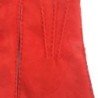 Gants en Cuir d'Agneau Lainé Rouge Anastasia.