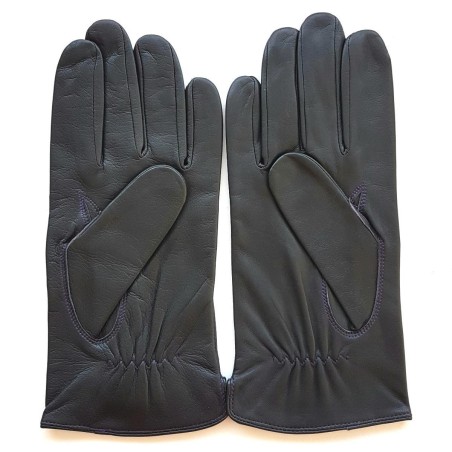 Gants homme GEORGES en cuir d’agneau doublés soie