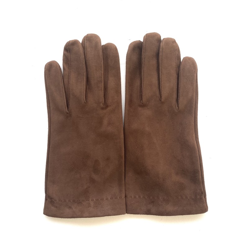 Gants Homme Martin cuir de chèvre velours souple doublés soie