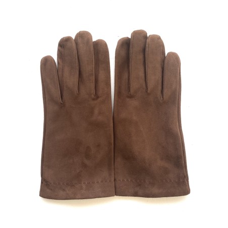 Martin men’s velvet goat gloves two-tone with silk lining