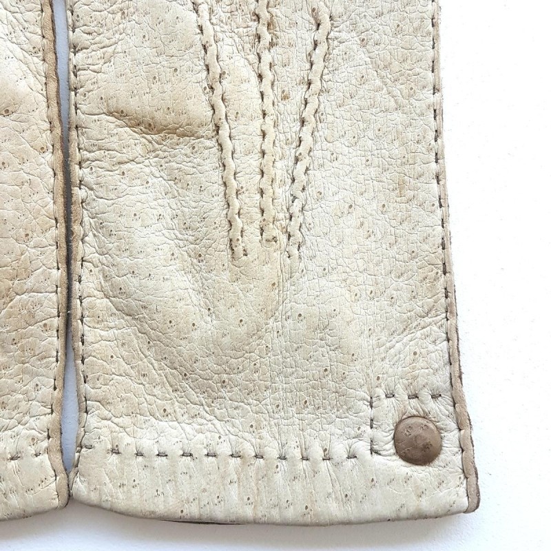 Gants en Cuir de Pécari Otmeal Kapuzin Pernille Non Doublés.