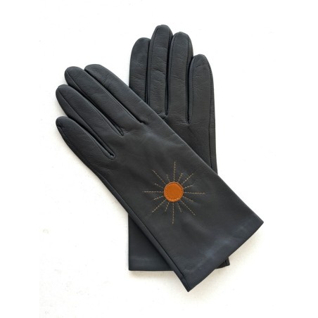 Women’s TAIYO  Lambskin and Silk Gloves – Poujade Collection