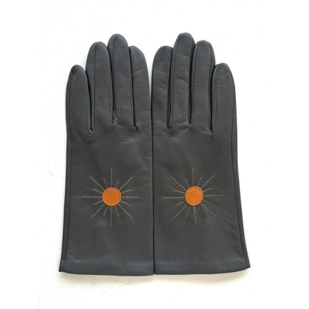 Women’s TAIYO  Lambskin and Silk Gloves – Poujade Collection
