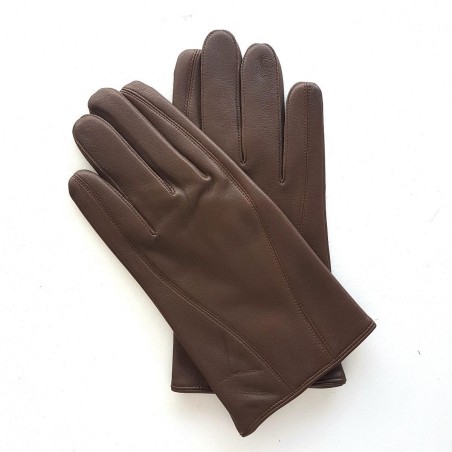 Men’s STEEVE lambskin & silk gloves – Poujade BY Anne-Laure