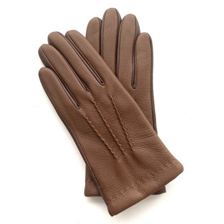 Gants homme Jean-Marie cuir agneau & cerf doublés cachemire