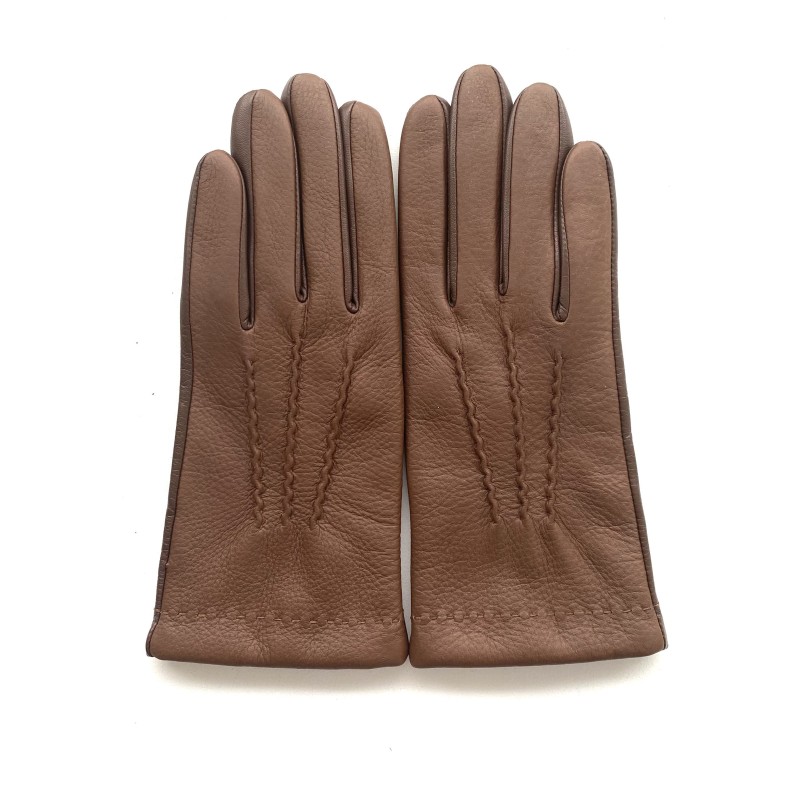 Gants homme Jean-Marie cuir agneau & cerf doublés cachemire