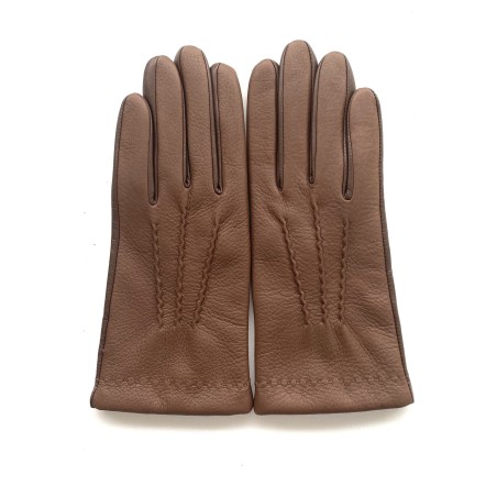 Gants homme Jean-Marie cuir agneau & cerf doublés cachemire