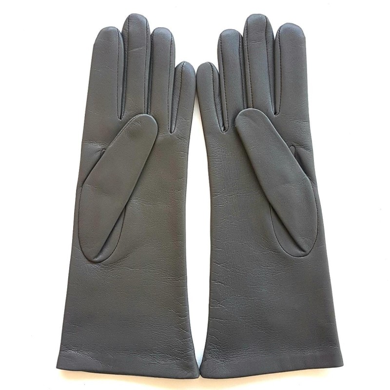 Gants femme AKAZUKI en cuir d’agneau et soie – Collection Poujade
