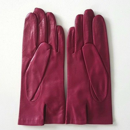 Gants femme DHALIA cuir d’agneau souple – Fantaisie fleur