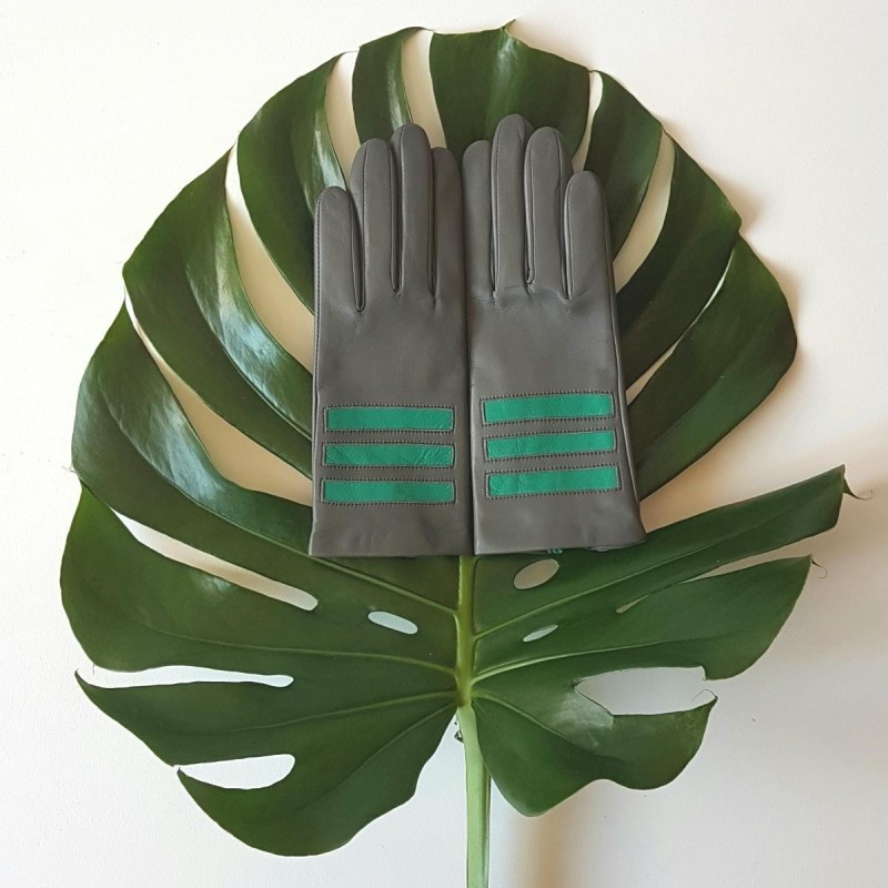 Women’s AIKO Lambskin and Silk Gloves – Poujade Collection