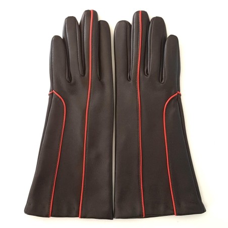 Gants femme AÏNA cuir d’agneau douces doublés soie