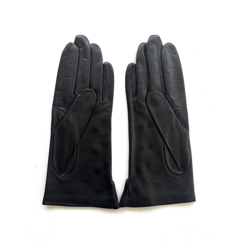 Women’s CAMPANULE lamb leather gloves – silk lining & floral detail