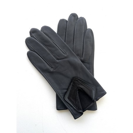 Women’s ORIGAMI Lambskin and Silk Gloves – Poujade Collection