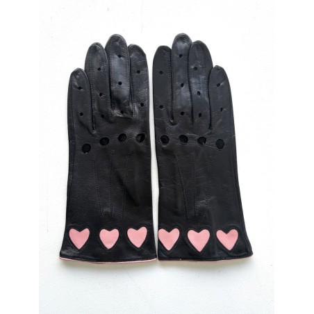 Gants Femme COEUR cuir d’agneau souple – Fantaisies