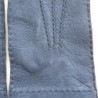 Gants en Cuir de Pécari Bleu Patt Non Doublés.