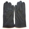 Gants en Cuir d'Agneau Gris Foncé Améthyste Georges Doublure Soie.