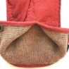 Gants en Cuir de Pécari Rouge Léonie Doublure en Alpaga.