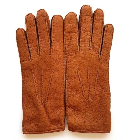 Gants en Cuir de Pécari Cork Paul Doublure Alpaga.