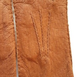 Gants en Cuir de Pécari Cork Paul Doublure Alpaga.