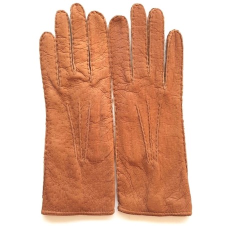 Gants en Cuir de Pécari Cork Léonie Non Doublés.