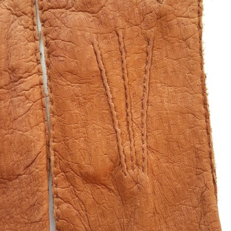 Gants en Cuir de Pécari Cork Léonie Non Doublés.
