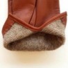 Gants en Cuir d'Agneau Cognac Capucine Doublés Cachemire.