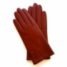Gants en Cuir d'Agneau Chesnut Capucine Doublés Soie..