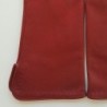 Gants en Cuir d'Agneau Bordeaux Violette Doublés Soie.