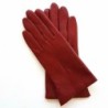 Gants en Cuir d'Agneau Bordeaux Thérèse Doublés Soie.