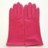 Gants en Cuir d'Agneau Orchidée Adeline Doublés Soie.