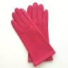Gants en Cuir d'Agneau Orchidée Adeline Doublés Soie.