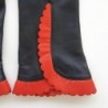 Gants en Cuir d'Agneau Noir Capucine Cassia Doublés Soie.