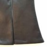 Gants en Cuir d'Agneau Noir Coline Doublés Soie.