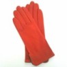 Gants en Cuir d'Agneau Orange et Clay Fénelon Doublés Soie.
