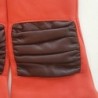 Gants en Cuir d'Agneau Capucine Bordeaux Setsu Doublés Soie.