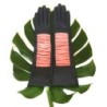 Gants en Cuir d'Agneau Bleu Marine Rose Shizuyo Doublés Soie.