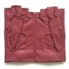 Mitaines en Cuir d'Agneau Rose Antique Pilote Non Doublées.