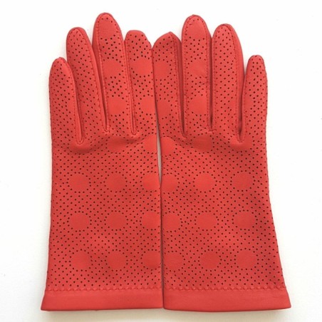 Gants en Cuir d'Agneau Capucine Carmelina Doublés Soie.